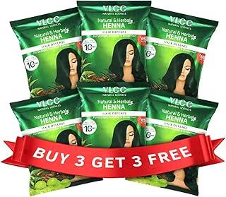 VLCC Natural & Herbal Henna - -120G X 2 (Pack Of 3) - 720G - Goodness Of 10 Herbs Like Amla, Brahmi, Jatamansi, And Bhringraj | For Stronger, Smoother & Shinier Hair.