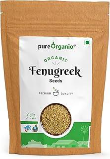Pure Organio Organic Fenugreek Seeds - Organic Methi Dana - 800 Gm