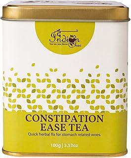 The Indian Chai – Constipation Ease Tea 100g with Senna Leaves, Ajwain, Black Salt, Hing etc for Easy Bowel, Digestion and Bloating, Herbal Tea