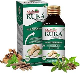 Multani Kuka Cough Syrup | Get Ayurvedic Relief Cough, Cold, and Throat Irritation. | For All Types Of Cold & Cough | Cough Syrup for Dry Cough | Goodness Of Tulsi, Pippali, Satpudina & Other Herbs | 200 Ml
