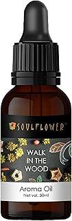 Soulflower Walk in the Woods Aroma Oil, 30ml | Woodsy & Mahogany Aroma | 100% Natural, Vegan & Alcohol-Free | Delicate & Luxurious Aroma | Free From Chemicals, Synthetic Color or Fragrance