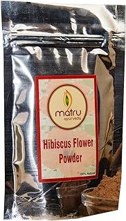 Matru Ayurveda Pure Natural Hibiscus Flower Powder(Rosa Sinensis) gudhal/Jaswand/dasavala/mandara/Javakusum/China Rose/Chemparathi/Semparuthi For Hair Improvement & Growth/face Pack/Mask-200g