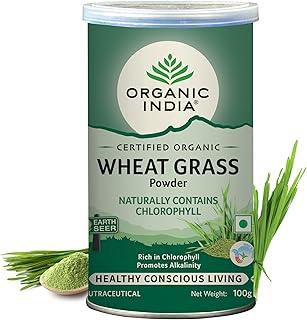 Organic India Wheat Grass Powder 100g – Detox & Immunity