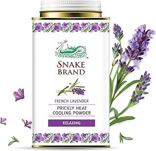 Snake Brand Prickly Heat Cooling Talcum Powder | For Heat & Rash Treatment (140g, Lavender)