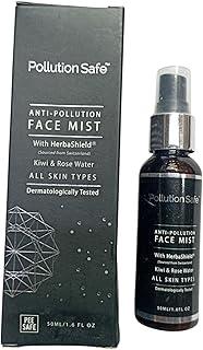 Pollution Safe Anti-Pollution Face Mist with HerbaShield, Kiwi & Rose Water, 50ml, All Skin Types