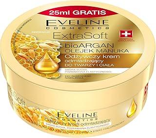 Eveline Cosmetics 175ML Face & Body Cream, Prevents Dryness and Soothes Irritation, Non-Greasy, Lightweight Formula, Soft Bio Argan Maunka Oil for Maximum Hydration