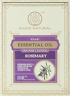 KHADI NATURAL Ayurvedic Rosemary Essential Oil| For for Skin, Hair growth, Aromatherapy| Stress-relieving properties| Natural and Therapeutic| 15ml