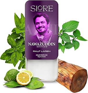 SIORE LIMITED EDITION NAWAZUDDIN Ralf Laren Alcohol Free Solid Perfume - 12 Gm 0.42oZ | Pocket Friendly and Easy to Apply | Long-Lasting & Strong Cologne Fragrance | Gift for Men & Women