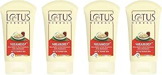Lotus Herbals Shea Butter and Real Strawberry 24 Hour Moisturiser Cream (60g) x Pack of 4