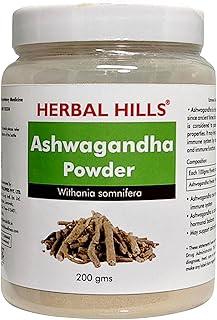 Herbal Hills Ashwagandha Powder, (200 gm Pack) | Supports Stress Relief & Energy Levels | Ashwagandha Churna For Immunity, Strength & Vitality | With Withania Somnifera Root |