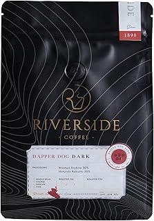 Riverside Coffee Dapper Dog Dark 50% Naturals Robusta Washed Arabica + 50% Coffee, Dark Roast 250 gm, Pure Indian Roasted Ground Coffee Sourced Directly From Coorg, Fine Powder For South Indian Filter
