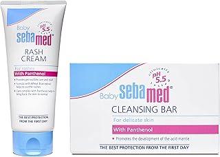 SebaMed Baby Rash Cream, 100ml & Baby Cleansing Bar - 100 g Combo