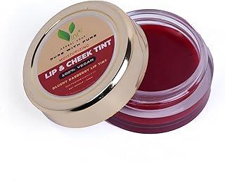 Tinted Lip Balm | Blushy Raspberry Lip & Cheek Tint | Eye Shadow, Blusher | Goodness of Beetroot, Tomato & Grapeseed Oil | Multipurpose Tint | Girls & Women- 10 GM