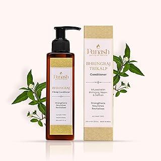 PANASH WELLNESS Bhringraj Trikalp Conditioner |Infused With Bhringraj, Neem & Saffron | Hair Conditioner for Strengthens, Nourishes & Revitalises | All Hair Types | 200ml