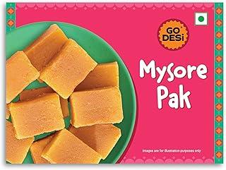 GO DESi - Mysore Pak | Made with Desi Ghee | Indian Mithai | Sweets Gift Pack | 200 grams