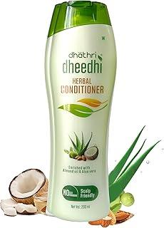 Dhathri Dheedhi Herbal Hair Conditioner, Hair Conditioner For Dry Frizzy Hair, Safe On The Scalp Conditioner, Leave in Conditioner that Moisturizes Hair Strands, 200ml
