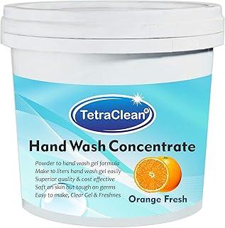 Tetraclean Hand Wash Concentrate Powder for Formulation of 10 L Handwash Gel in Orange Fresh Fragrance | For Home & Commercial Use, (500 gm)