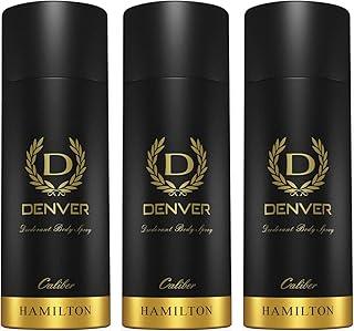 Denver Caliber Deodorant 150 ML Each, Pack of 3 | Long Lasting Deodorant Body Spray For Men