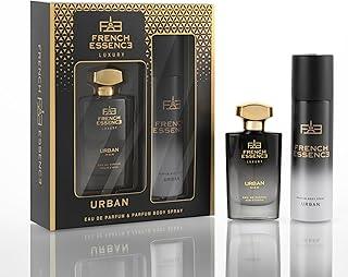 FRENCH ESSENCE Deodorant Spray Perfume | Deodorant for men | Men Deo | Body Spray for men,Long Lasting Fragrance, Fresh Scent Luxury Gift Set For Men (URBAN)60Ml & Deodorant 120Ml