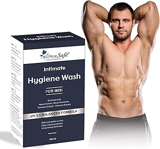 IntimaSafe Intimate Hygiene Wash for Men, pH 3.5 Balanced Formula, 100 ml (pack of 1)