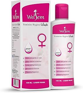 Welfem Feminine Hygiene Intimate Wash for Women | 100% Alcohol-Free | pH Balanced | Long Lasting Freshness | Prevents Dryness, Itchiness and Irritation – 100 ml
