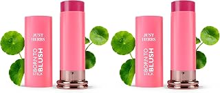 Ayurvedic, Natural Lip & Cheek Tint, Blush For Women- 02 Peachy Coral (Creamy Matte) & Jus