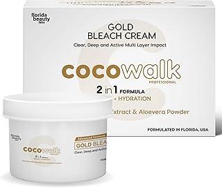 Cocowalk Professional Gold Bleach - 300gm | Suitable for All Skin Types | 2in1 Formula Bleach + Hydration | Enriched with Plum Extract & Aloe Vera Powder
