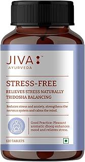 Jiva Stress-Free Tablets | 100% Ayurvedic Non-Habit Forming Formulation | Relieves Anxiety And Stress | Promotes Sound Sleep- 120 Tablets (Pack Of 1)
