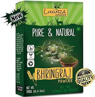 Luxura Sciences Natural Bhringraj Powder for Hair & Conditioning (200 Grams) | Nourishes & Strengthens Hair | Ideal for DIY Hair Masks & Treatments | Natural Care