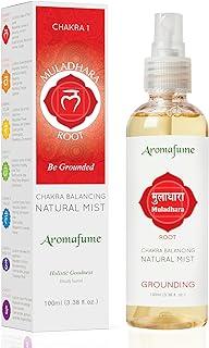 Root Chakra Natural Mist by Aromafume | 100ml/3.3 fl oz | Muladhara | Aromatherapy Spray for Chakra Balance | Patchouli Extracts | Essential Oil Spray for Meditation, Yoga, Reiki