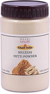 Khadi Mauri Herbal Multani Mitti Powder - Lightens & Brightens Skin, Fights Spots & Boosts Glow - 200 g