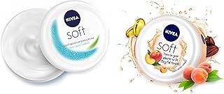 Nivea Soft Playful Peach, Light Moisturizer Cream For Face, Hands And Body200 Ml & Nivea Soft Light Moisturizer, 200 Ml