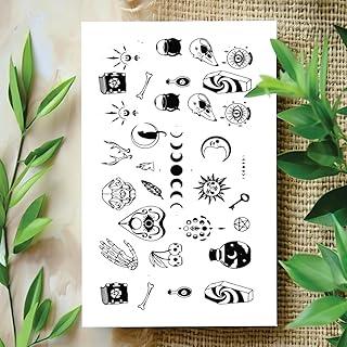 Komstec Multi Designed Temporary Tattoo Stickers for Male and Female - Waterproof Fake Body Art