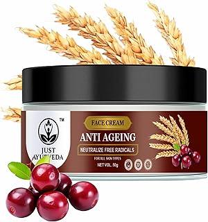 Just Ayurveda Anti-Ageing Face Cream with Free Radical Protection, 50g (Pack 1, Anti Ageing)