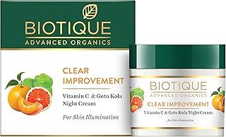 Biotique Advanced Organics Clear Improvement Vitamin C & Gotu Kola Night Cream 50Gm