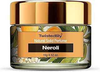 Twistedlily Natural Solid Perfume Scent Neroli (15 gms 0.52.oz) Pack of 1. Alcohol Free | Cologne for Men & Women | Non-Greasy Perfume Wax | Strong & Lasting Fragrance