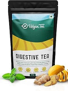 Udyan Tea Digestive Tea – All-Natural Herbal Blend with Fennel, Spearmint, Ginger, and Cumin| Crafted in Darjeeling | 100g Pack (40 Cups)