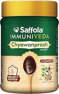 Saffola Immuniveda Chyawanprash - 500g with Ashwagandha, Giloy, Shilajit & Shatavari | Helps Boosts Immunity | Improve Strength, Stamina and Energy