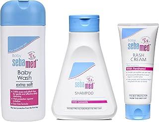 Sebamed Baby Rash Cream 100ml |Ph 5.5|Panthenol & Allantoin|Clinically tested & Sebamed Baby Shampoo | Camomile|Natural moisturisers|No tears formula|For delicate scalpBaby Sebamed Gentle Wash