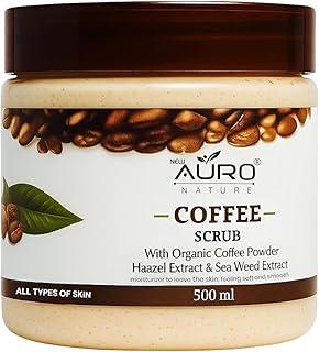 New Auro Nature Coffee Scrub Face & Body Scrub For Men and Women (500 Ml) | All Skin |Cleanser Scrub For Deep Exfoliation | Dead Skin Remover | Tan Removal | Blackhead Remover