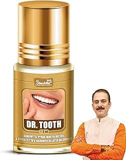 Shuddhi Dr. Tooth Oil | Ayurvedic Oral Care | Essential Oil 100% Natural & Pure for Teeth,Skin and Hair Perfora Oil Pulling For Healthier Teeth&Gums|Ayurvedic Dental Mouthwash For Oral Health, Detoxification&Bad Breath|Teeth Whitener&Freshens Breath, 3ml