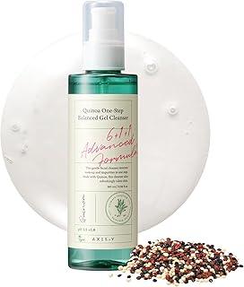 AXIS-Y Quinoa One Step Balanced Gel Cleanser - Deep Hydrating Makeup Remover Facial Cleansing Gel - Vegan Korean Skin Care Face Wash for All Skin Types - 180ml