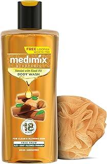Medimix Ayurvedic Body wash, Sandal With Eladi Oil For Clear, Glowing And Tan-Free Skin 250ml + 50ml | Herbal Shower Gel | Paraben-free & Sulphate-free