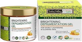 Indus Valley Depigmentation Gel with Cow’s Milk Yogurt & Honey Organic & Natural for All Skin Types Brightens & Evens Skin Tone (100ml)