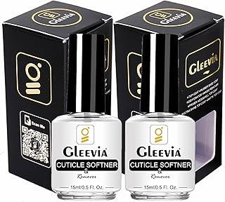 Gleevia Nail Cuticle Softener Liquid, 15ml Cuticle Softener & Remover, 2Pcs Nail Cuticle Softner Oil, Nourish and Moisturize Nails & Cuticles, Soothing and Strengthens Nails 15ml/each