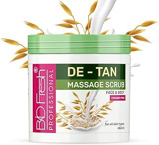 Biofresh Professional De-Tan Massage Scrub Moisturizing & Exfoliating Body, Face, Hand, & Foot Scrub for Smooth Skin Remove Blackheads & Dirt