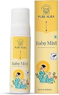 Pure Aura Baby Mist 100ml | Nourishing & Healing Spray for Baby’s Healthy Skin | Refreshing Fragrance | Derma Safe & Chemical-Free | Gentle & Hydrating | Safe for Newborns & Kids | Doctors Recommended