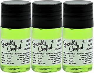 Specially Crafted® Green Apple Hotel Shampoo -10ml (Pack of 200) - Ideal for Hotels & Hospitality, GMP Certified & FDA Approved | Luxury Hotel Shampoo