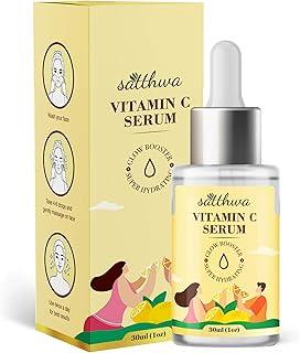 Satthwa 17% Vitamin C Face Serum with 10% Niacinamide & 3% Hyaluronic Acid for Glowing Skin | Brightening & Anti-Aging Formula | Non-Irritating, Non-Sticky | For All Skin Types | 30ml