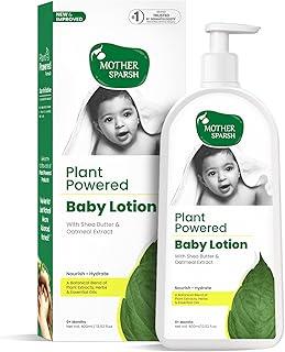 Mother Sparsh Plant Powered Natural Baby Lotion | Advanced Natural Moisturizing Body Lotion for Babies | With Organic Shea Butter & Oatmeal Extract | For Deep Hydration | 400ml